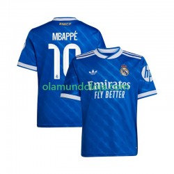 Camisola Real Madrid Mbappé Kylian 10 Homem Equipamento Terceiro 2025-2026 Manga Curta